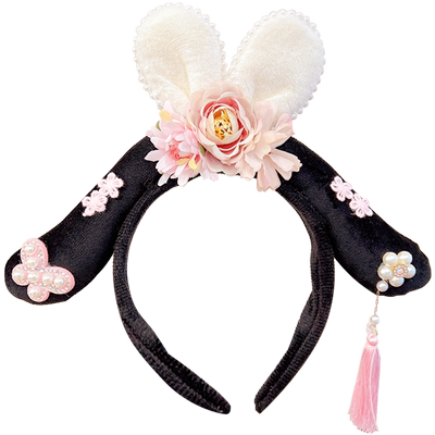 中国风女童格格发箍古风汉服配饰