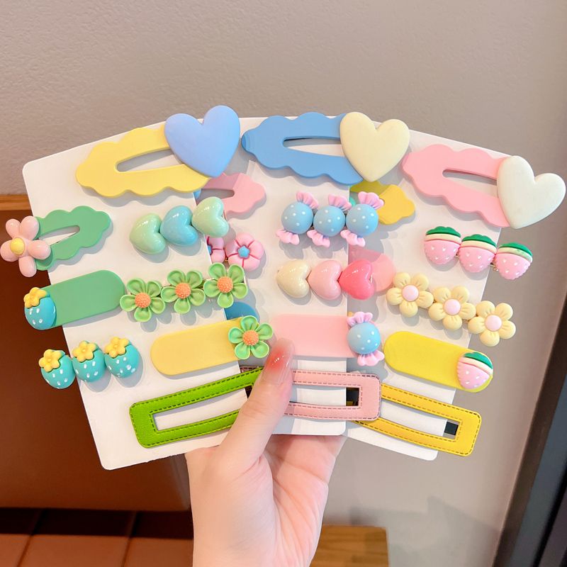 宝宝卡通小女孩碎发夹发夹