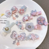 Детская летняя заколка для волос, аксессуар для волос для раннего возраста, безвредные детские милые шпильки для волос, не повреждает волосы