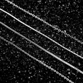 钛钢项链女士细款 80CM 肖邦链无吊坠裸链加长款 单链子45