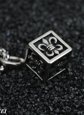 欧美复古克罗星船锚钛钢吊坠项链