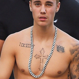 JustinBieber同款项链发型师潮男女钛钢潮流时尚项链个性日韩饰品