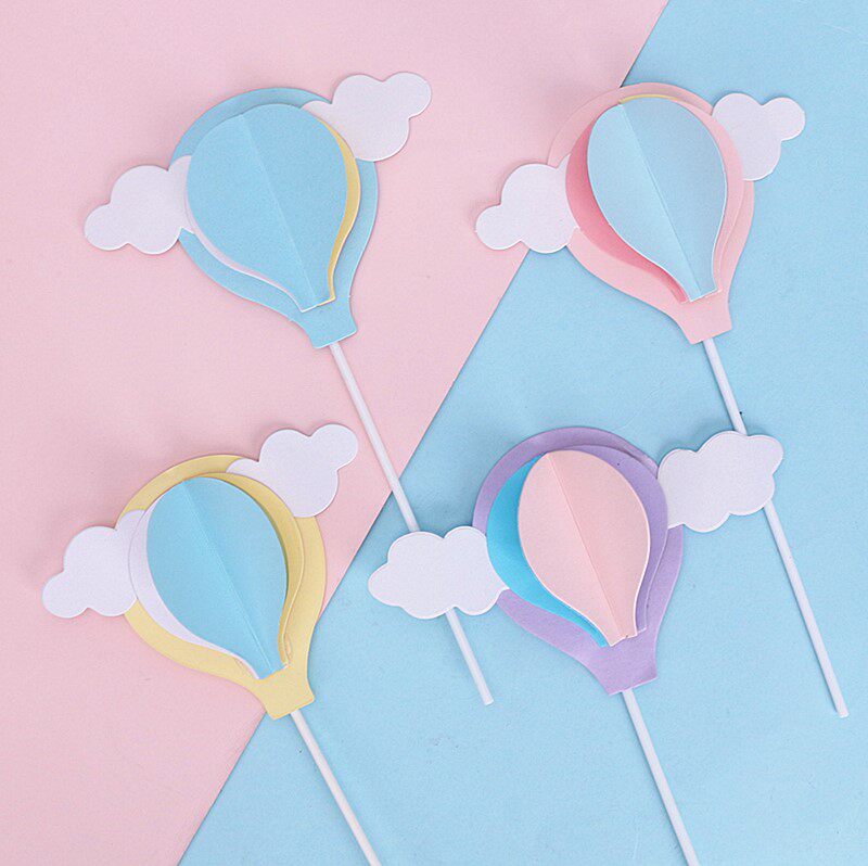 包邮立体热气球白云儿童卡通插件