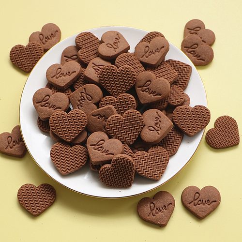 情人节心形love装饰饼干蛋糕摆件