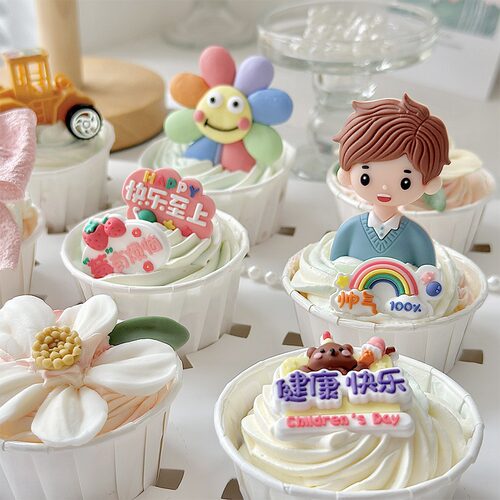 卡通可爱儿童节甜品台装扮插件