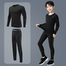 籃球服打底速干男女童足球運(yùn)動(dòng)套裝 秋冬 長(zhǎng)袖 兒童緊身衣訓(xùn)練服套裝