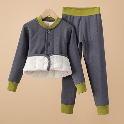 100%绵羊毛填充校服神器保暖套装