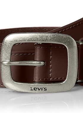 Levi's男女真皮休闲可调节皮带