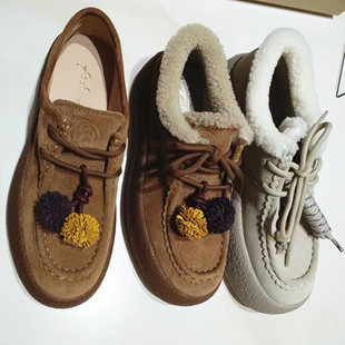 女单鞋 FED商场专柜同款 厚底休闲袋鼠鞋 新款 FVG100FMG199 2025冬季