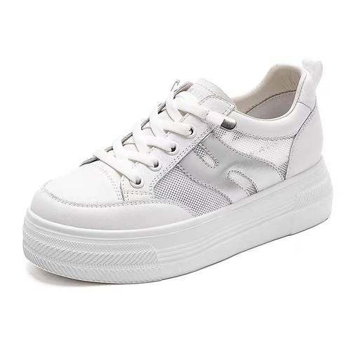 哈森透气小白鞋商场专柜同款