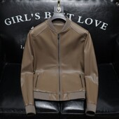 新款 男士 立领机车皮外套修身 2026年春款 潮男货号9127 P165沙发图