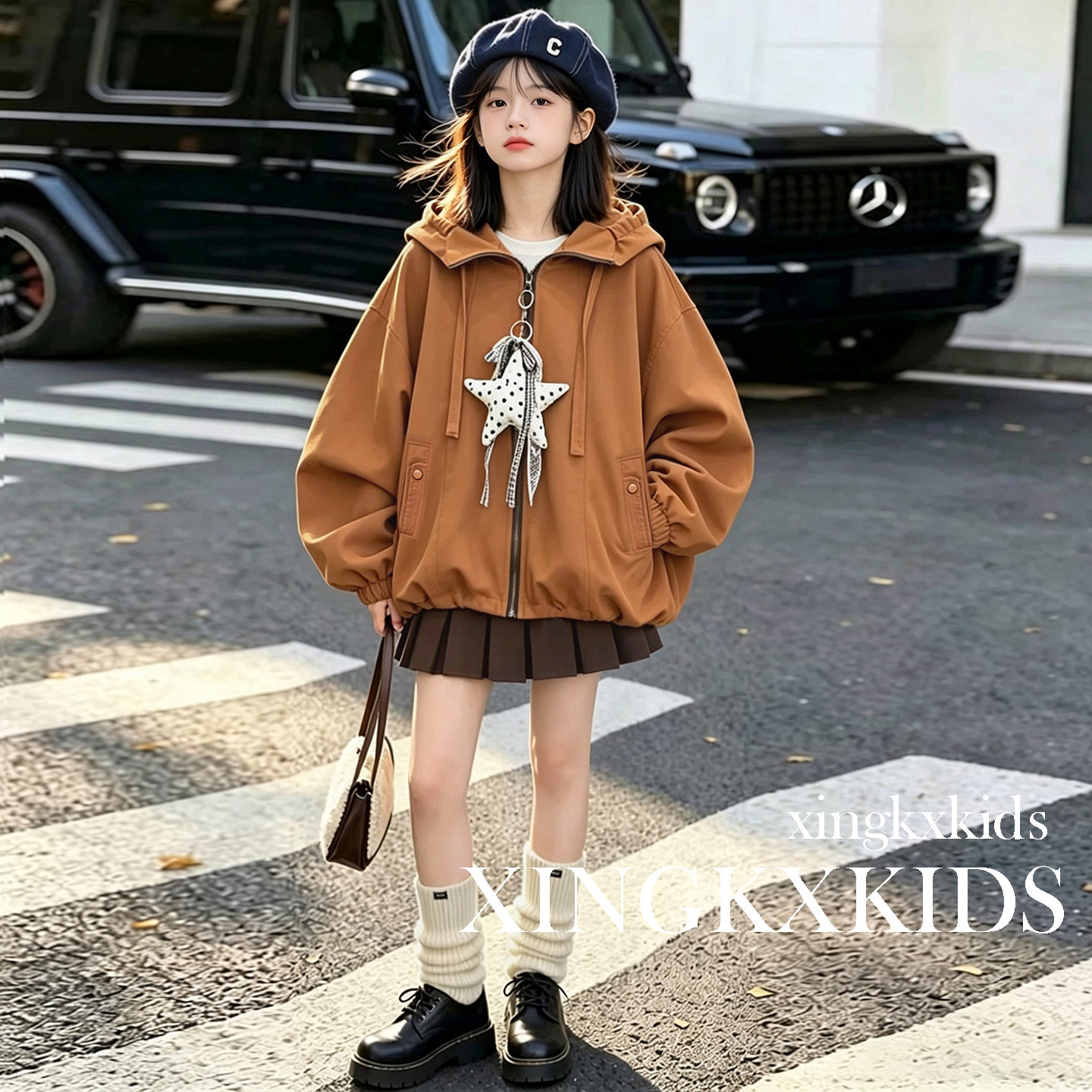 女童秋装休闲夹克棒球服