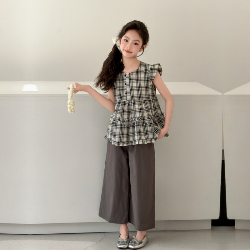 【专柜品质】女童夏季无袖两件套
