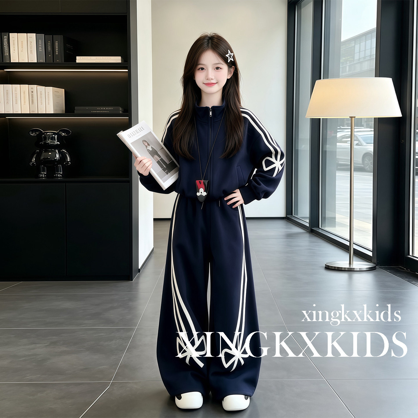 女童秋装休闲运动服两件套