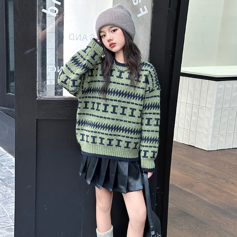 【赠运费险】女童秋冬季洋气毛衣