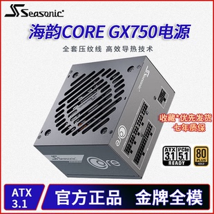 海韵电源CORE GX650W电脑电源750W金牌全模主机台式机电源850W