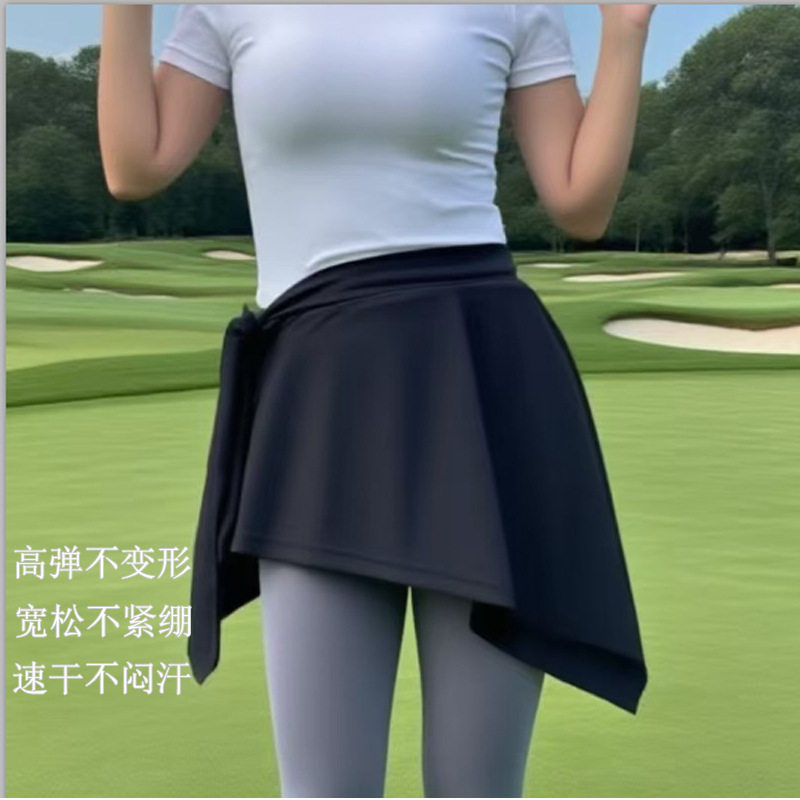 瑜伽裤遮挡裙2026新款屁帘女一片式遮臀裙罩健身舞蹈打底半身围裙图片