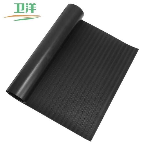 卫洋WYS-2230高压绝缘橡胶垫5MM条纹0.5米宽*1米长配电房阻燃垫工