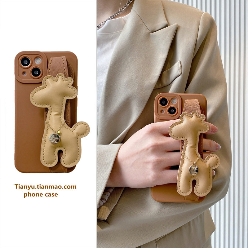 进口长颈鹿腕带适用于华为p50/p40pro手机壳p30保护套mate40小众mate3