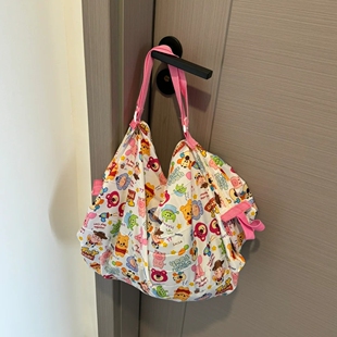 折叠便携收纳袋出门方便携带购物袋超市手提风琴行李衣服储物包包