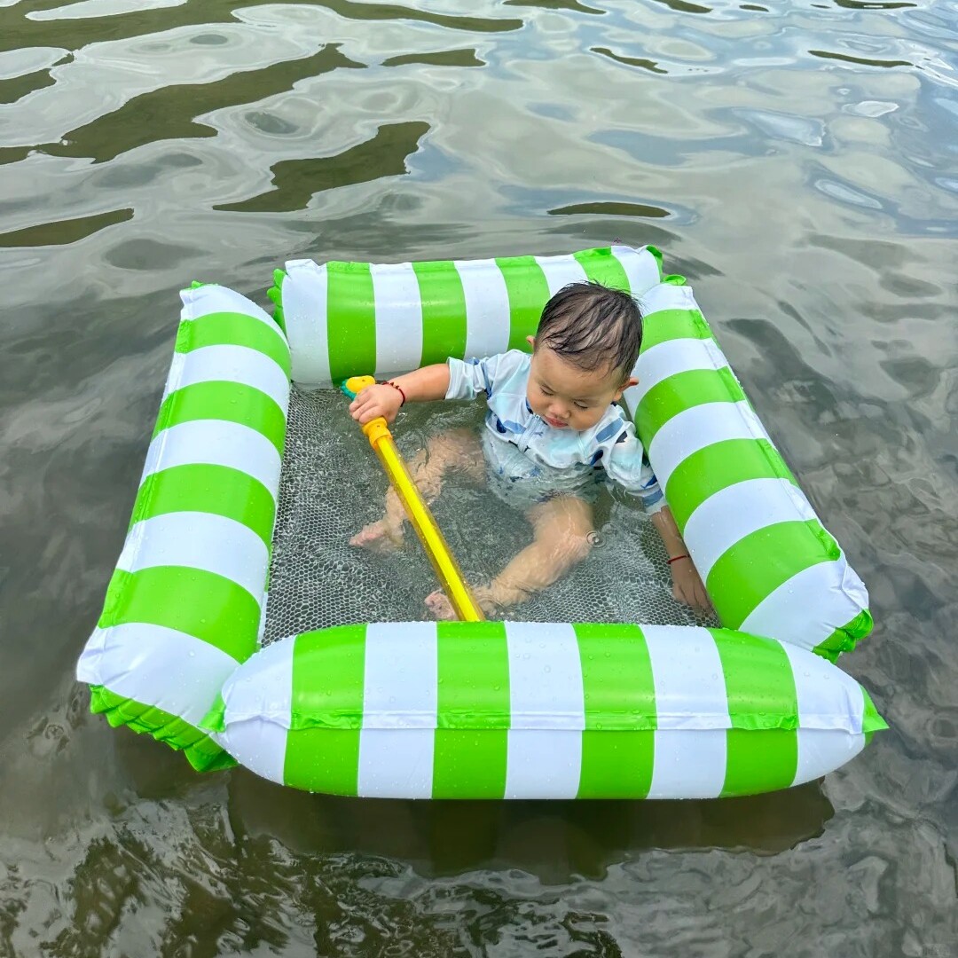 游泳漂浮床水上浮垫浮排充气玩具成人玩水气垫儿童沙发游泳圈浮椅
