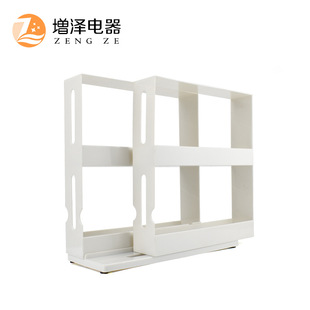 现代跨境多层收纳架橱柜药品整理架调料白色食物配料收纳置物架