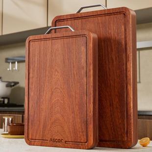 艾仕可乌檀木砧板家用抗菌防霉实木菜板方形切菜板