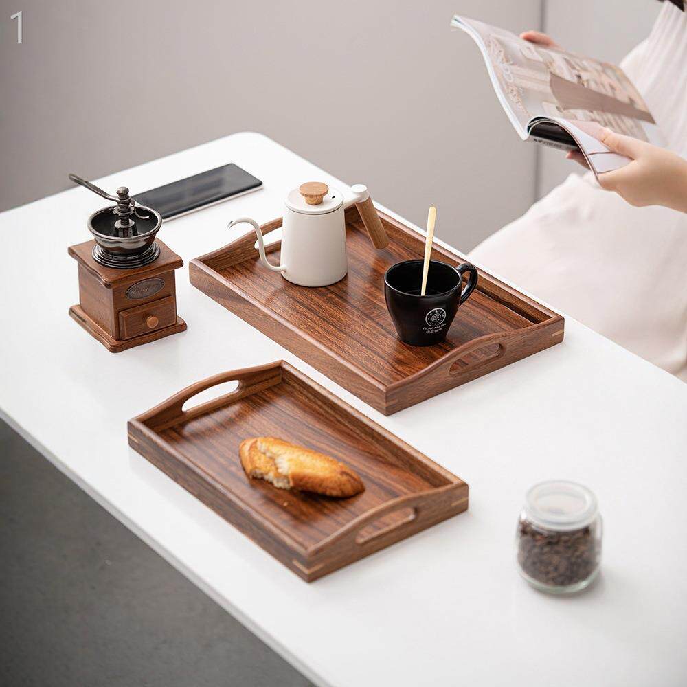 商务实木双耳托盘家用多功能茶点盘收纳果盘