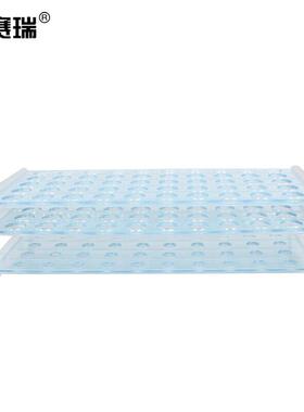安赛瑞塑料试管架多功能三排可拆卸样品管架孔径16mm50孔600503