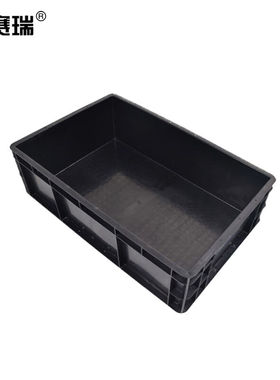 安赛瑞园林堆肥箱整理收纳箱600×400×170mm黑色不带盖16332