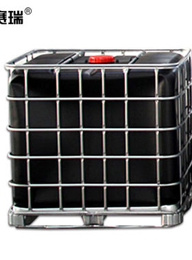 安赛瑞IBC吨桶集装桶1000L1个装储水桶黑色常规灌装口径15cm24646