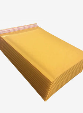 伏兴黄色牛皮纸气泡袋防震气泡信封袋快递包装袋32*39+4cm87个/箱