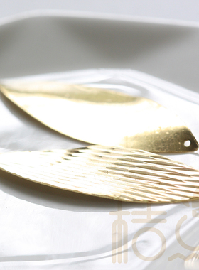 DIY饰品铜配件48.8*15.2mm批花马眼扭片吊坠挂件耳环 配饰(4153C)