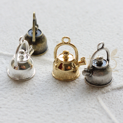 镀厚银镀厚金水壶吊坠挂件