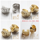 20mm可悬挂戒指托 开口戒指 铜 DIY饰品铜配件22 3768C