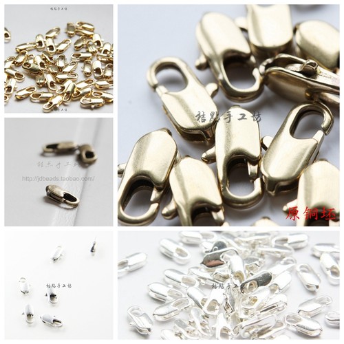 优质电镀铜制亚光扁扣鱼头金银