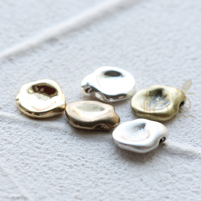 diy饰品黄铜配件镀厚金不规则