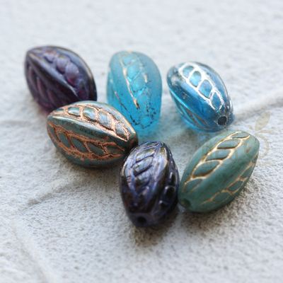 捷克串珠玻璃珠古色做旧颜色丰富