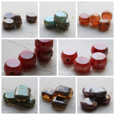 捷克玻璃火烧珠进口珠手工制作