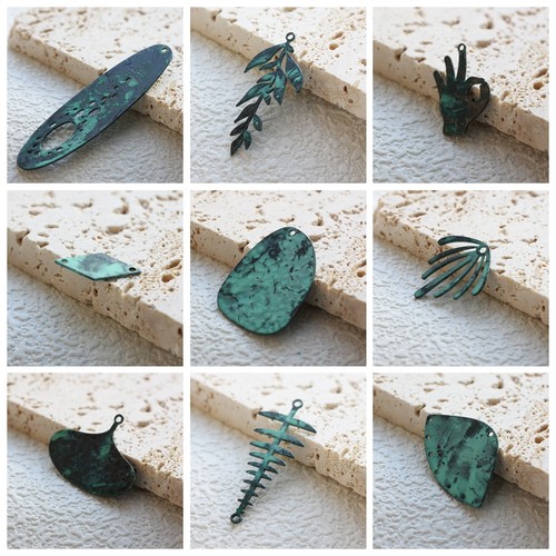 铜绿铜锈几何图形铜古色