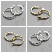 3746C DIY黄铜饰品配件17.4 18.7mm耳圈耳钩耳环耳饰钢针