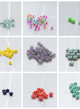 DIY配件散珠串珠6/0号捷克进口Ponybead米珠4mm常规米珠(6C4)