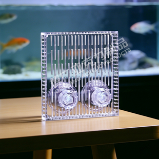 鱼缸直角溢流挡板背滤板防吸沙石小鱼亚克力出水口鱼梳拦鱼隔挡板