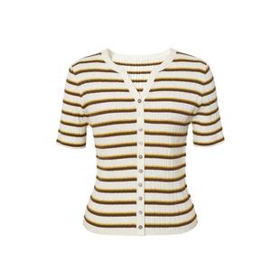 商场同款 T恤无袖 伊芙丽2026春季 针织开衫 上衣1H2631111S 新款