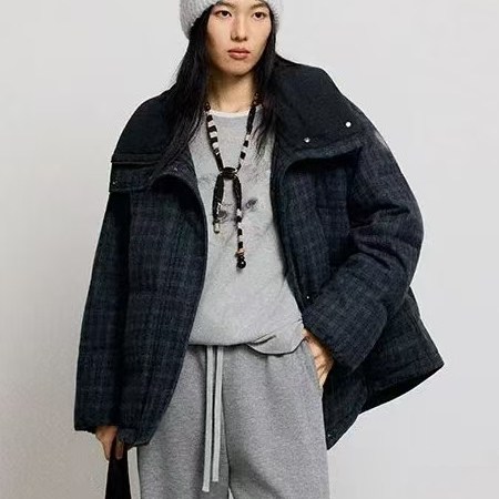 【商场同款】MM麦檬2025冬季新款深灰羽绒服加厚外套女4GB182231