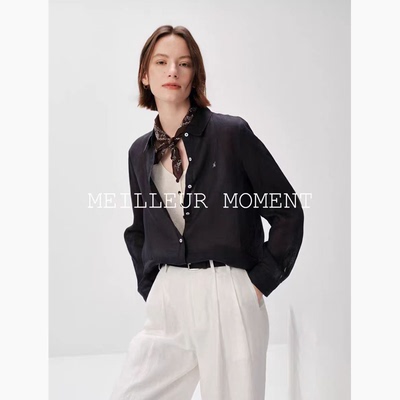 【自在麻系列】MM麦家老钱高智100苎麻衬衫商场同款26夏5H6121462