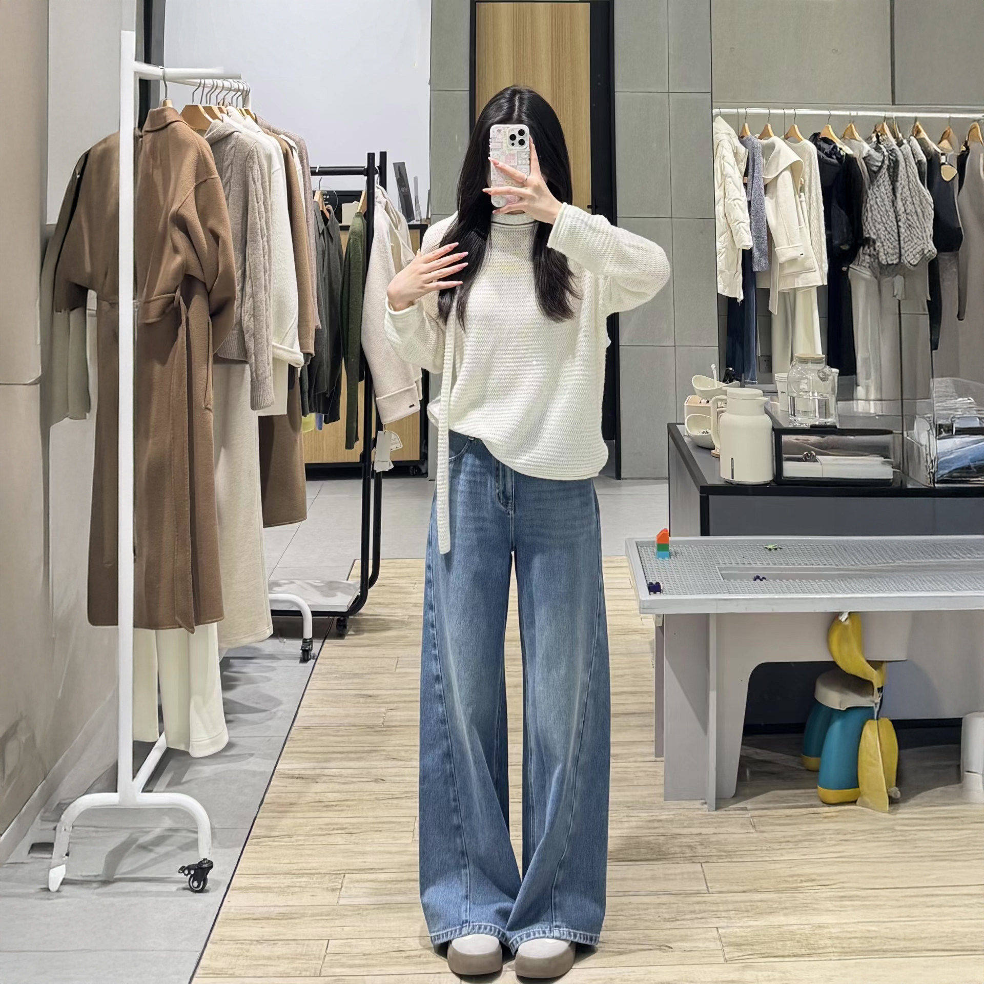 MM麦家26春季新款飘带针织衫女长袖米色空气感微透罩衫5H1130571,女装/女士精品,毛针织衫,淘宝优惠券,粉丝福利购,淘宝优惠卷