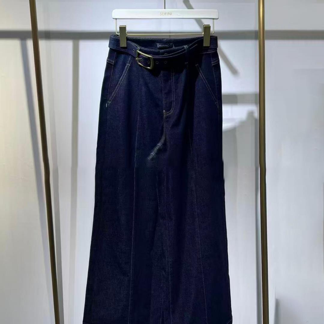 【商场同款】诗折扣2025秋冬新款藏蓝裤子长裤子下装3GA152191