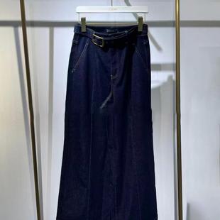 【商场同款】诗家2025秋冬新款藏蓝裤子长裤子下装3GA152191