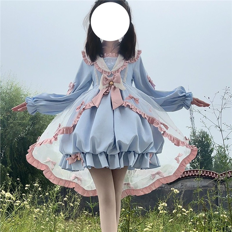 塔塔塔原创正版小音符lolita洋装洛丽塔连衣裙op裙子原创设计